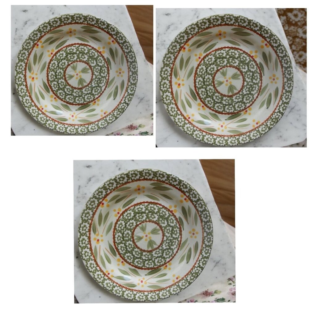 Temptations Old World Green Salad Plate 8" - Set Of 3